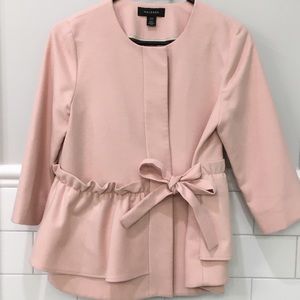 Halogen XS soft pink ruffled jacket